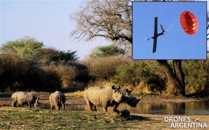 Un avión no tripulado en la búsqueda de cazadores furtivos en Sudáfrica